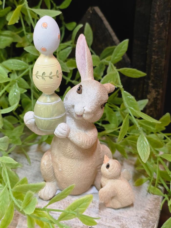 Bunny Holding Eggs