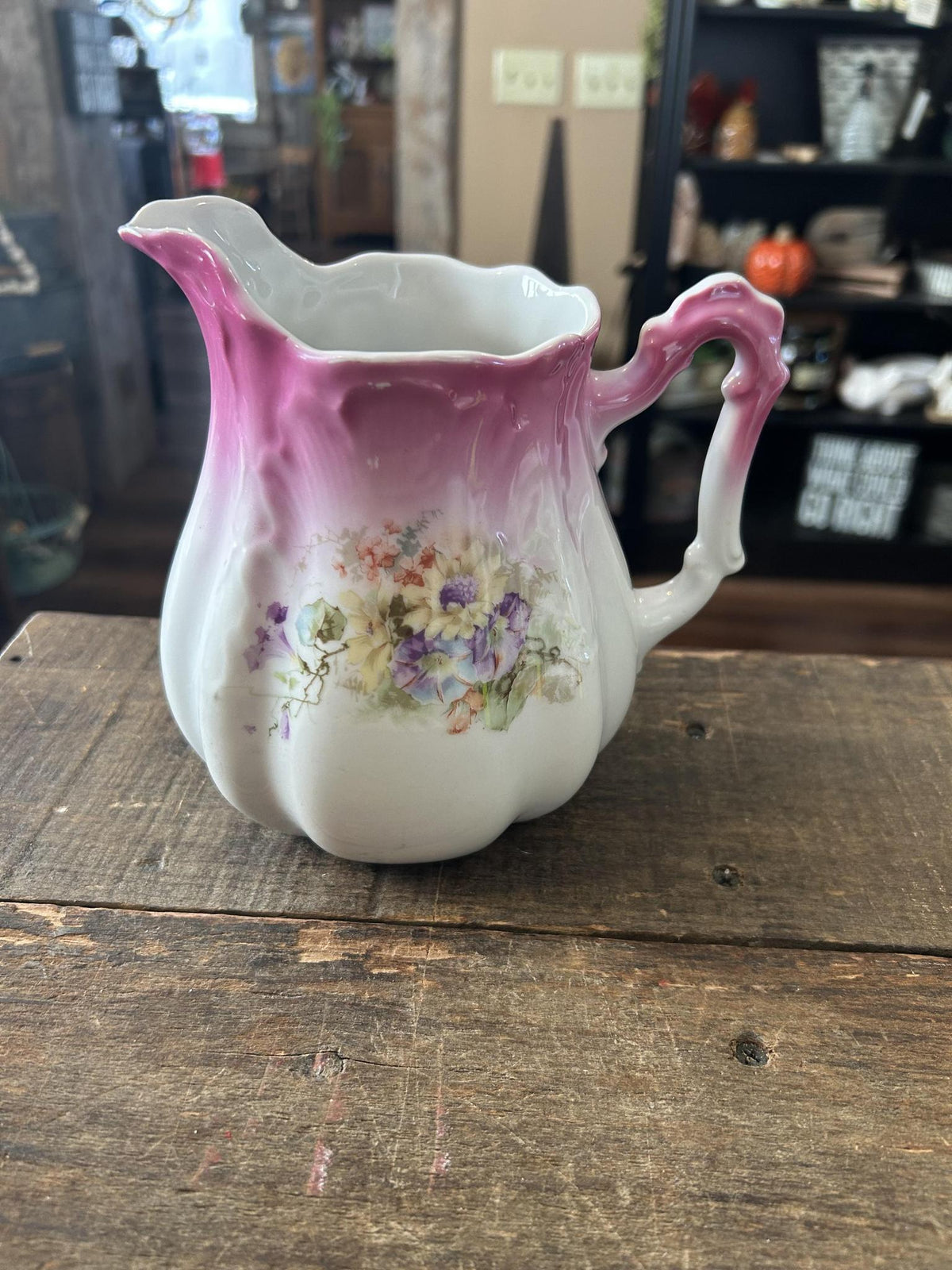 Victorian Style Porcelain Pitcher-Creamer