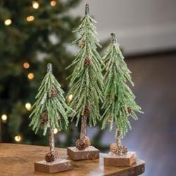 Small Glittered Pinecone Tree