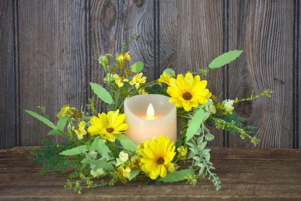 Garden Daisy Candle Ring