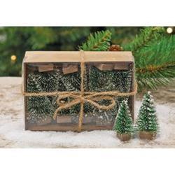 Mini Snowy Bottle Brush Trees