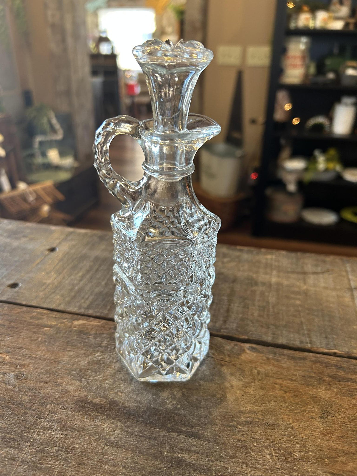 Vintage Anchor Hocking Wexford Pattern Vinegar Cruet