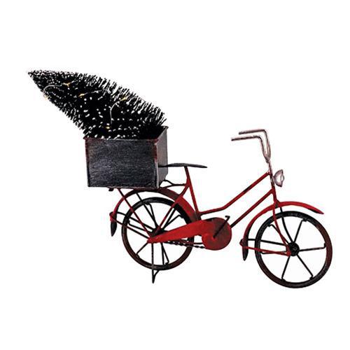 Metal Bike With Lighted Tree