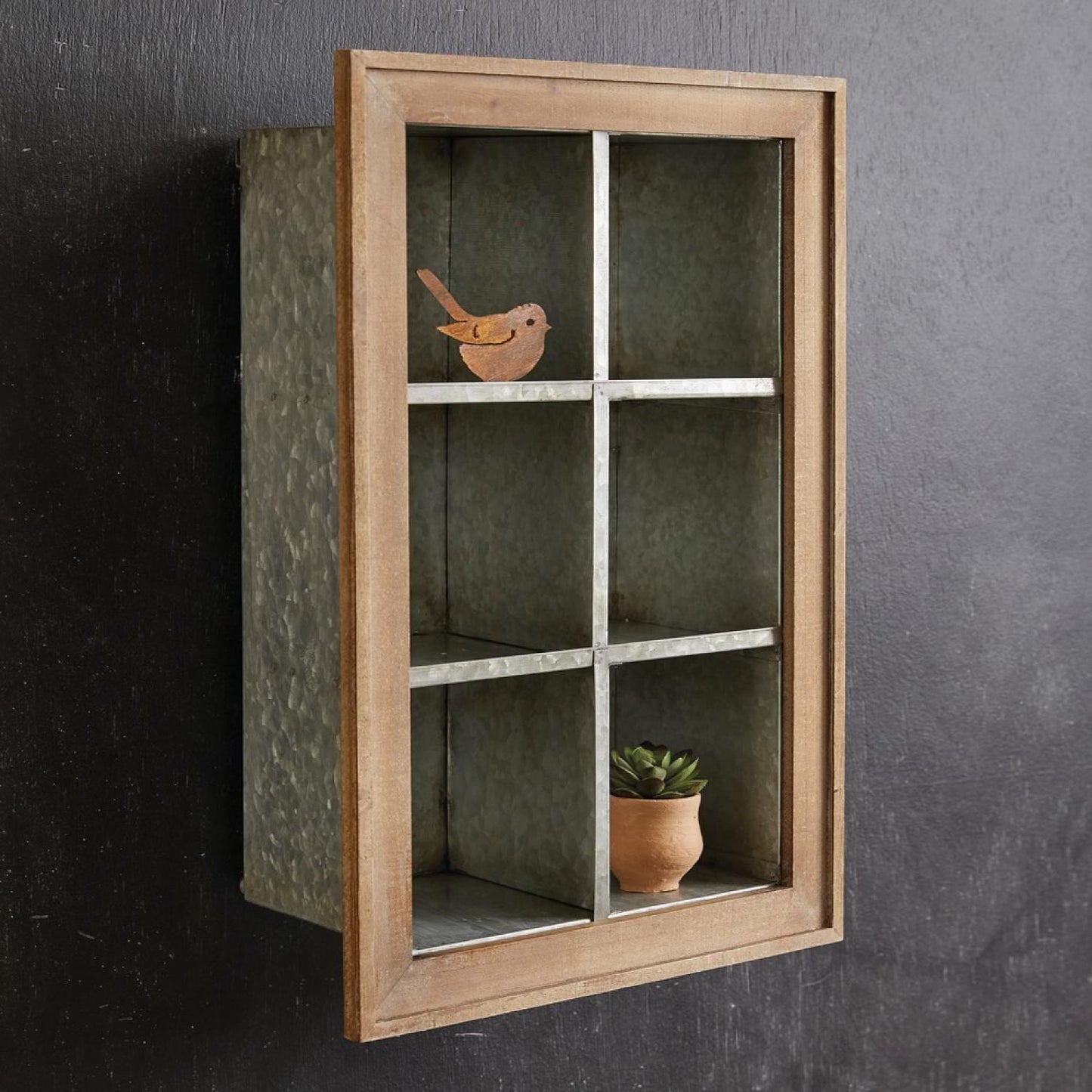 Six Cubby Wall Décor