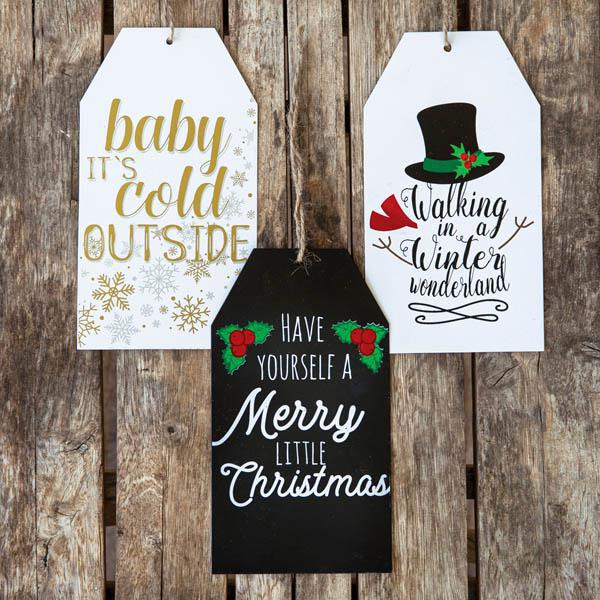 Metal Tag Ornaments