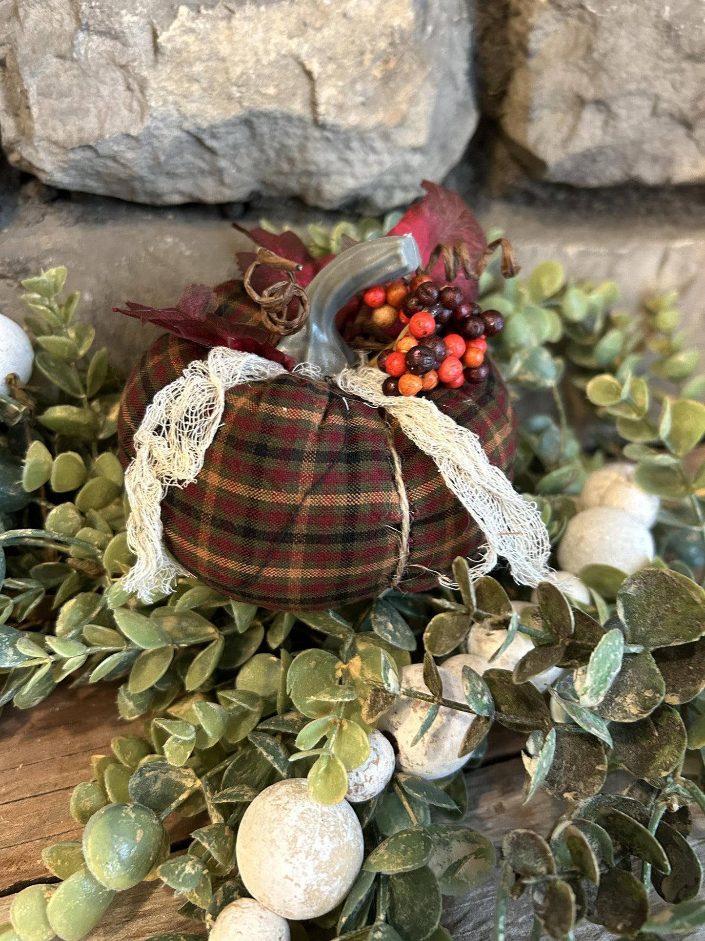 Small Homespun Pumpkin