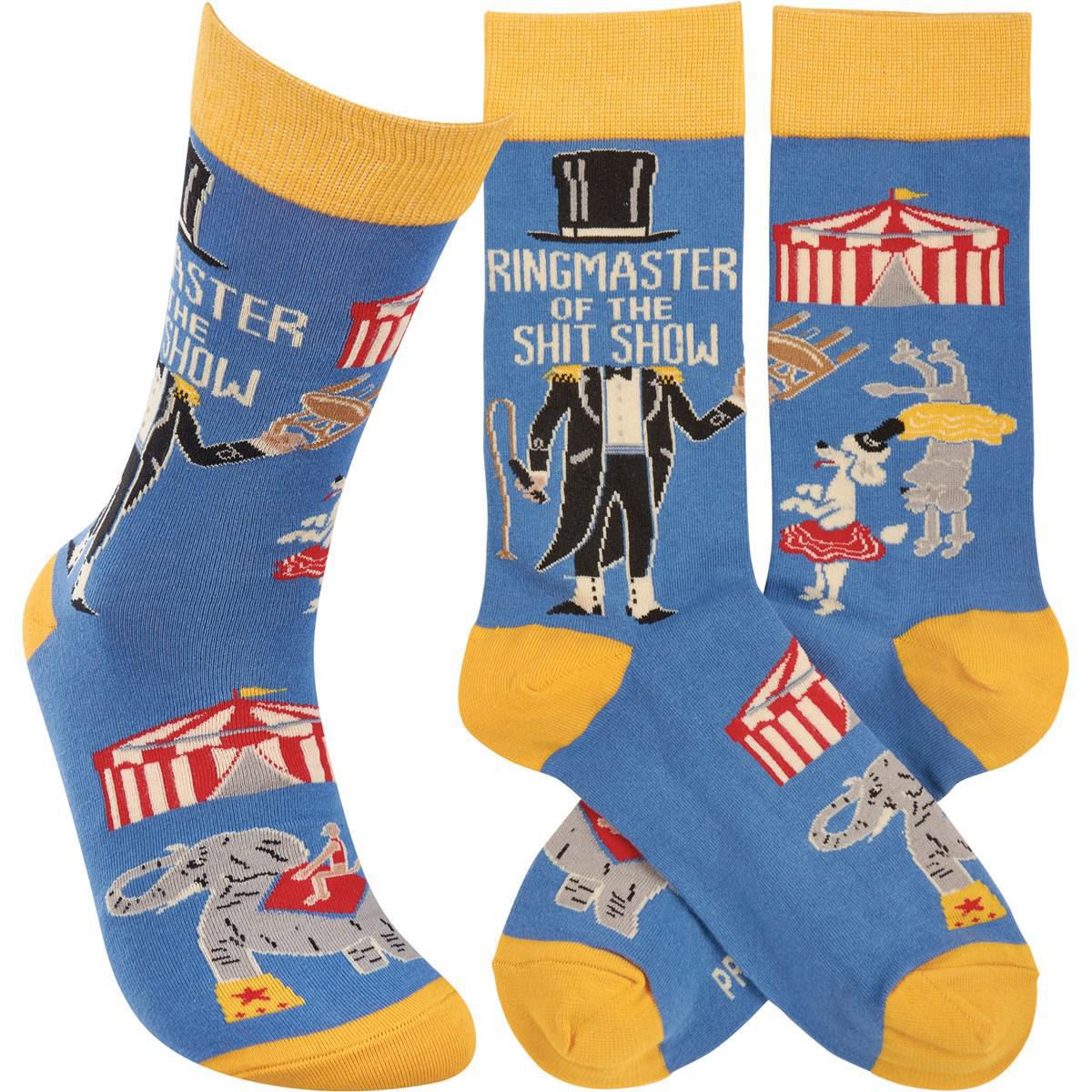 Ringmaster Of The Shit Show Socks