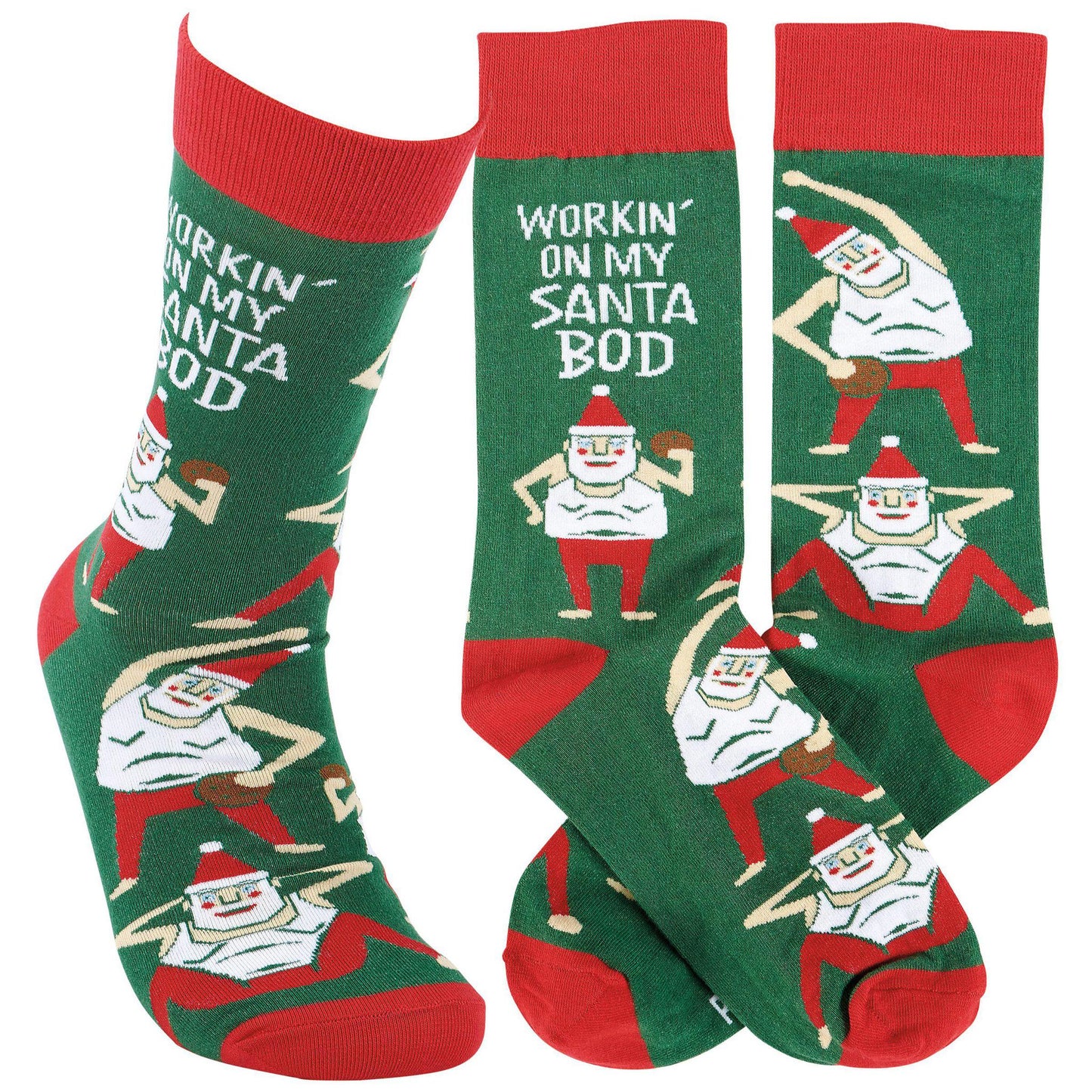 Workin' On My Santa Bod Socks