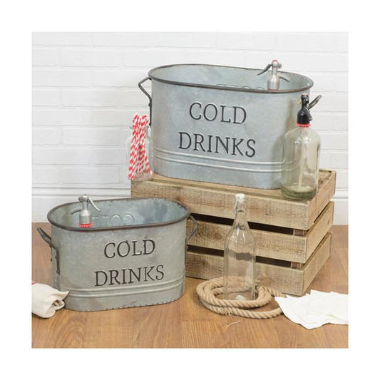Large Metal Drinks Bucket