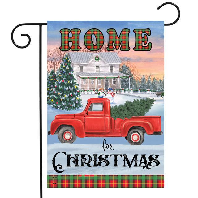Garden Flag - Home For Christmas