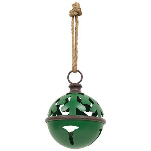 Christmas Tree Cutout Jingle Bell Ornament