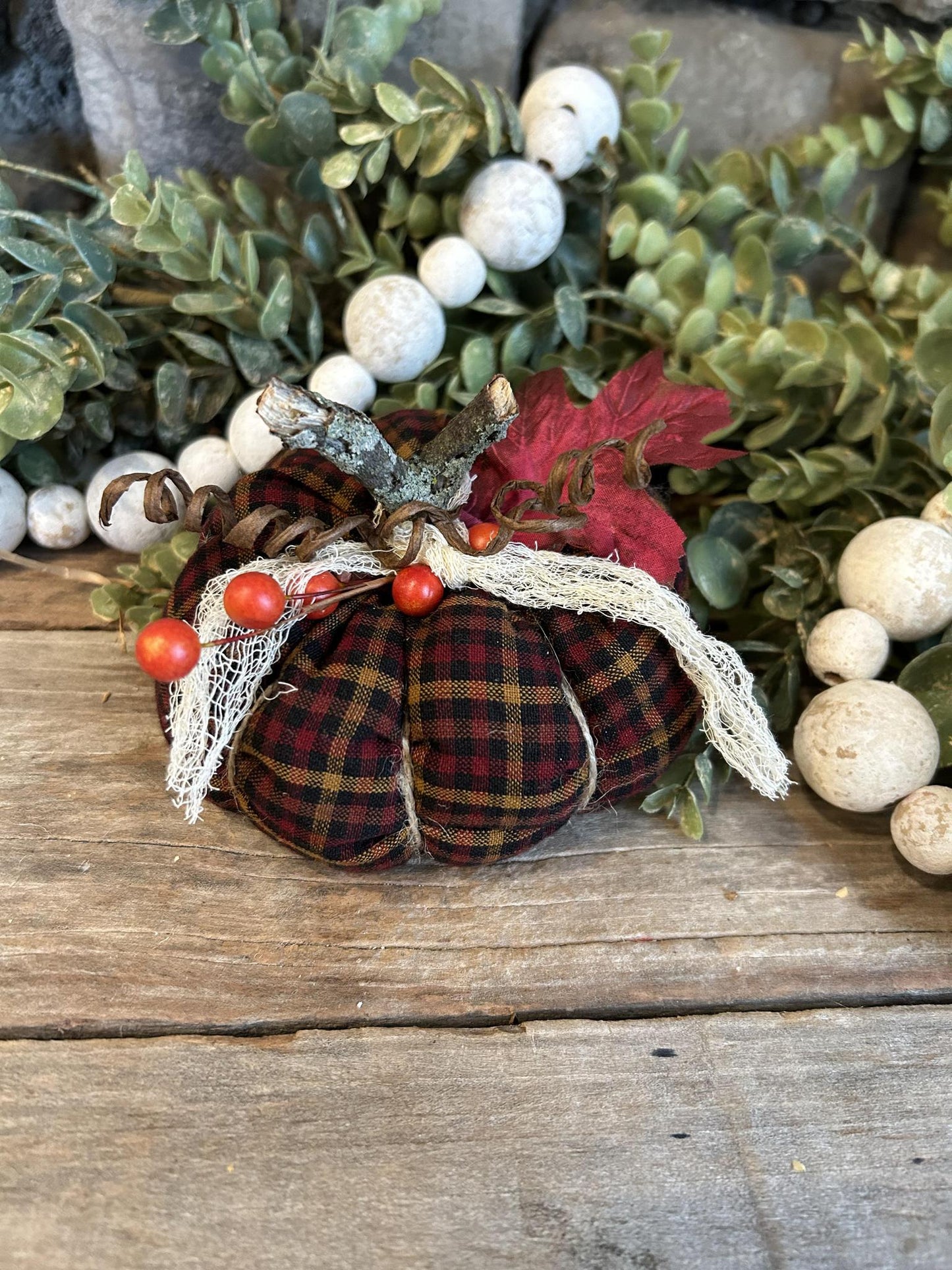 Small Homespun Pumpkin