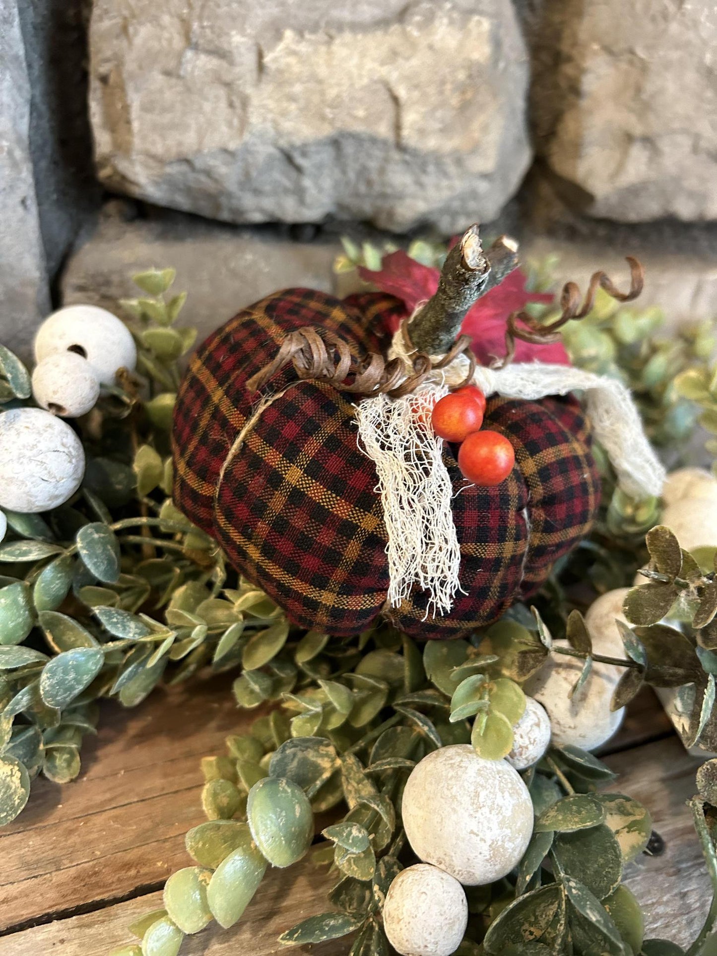 Small Homespun Pumpkin