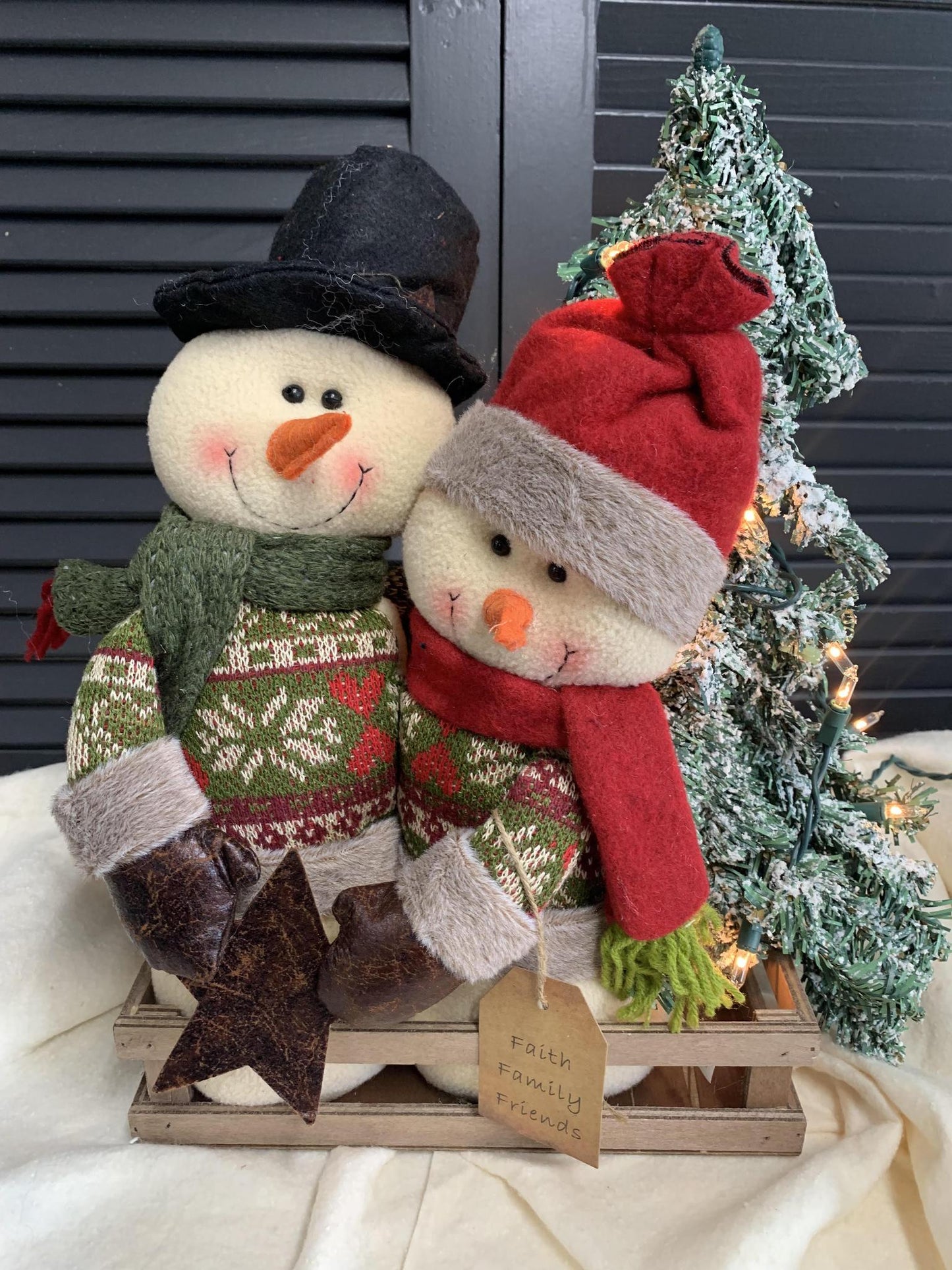 Faith, Family, Friends Snowman