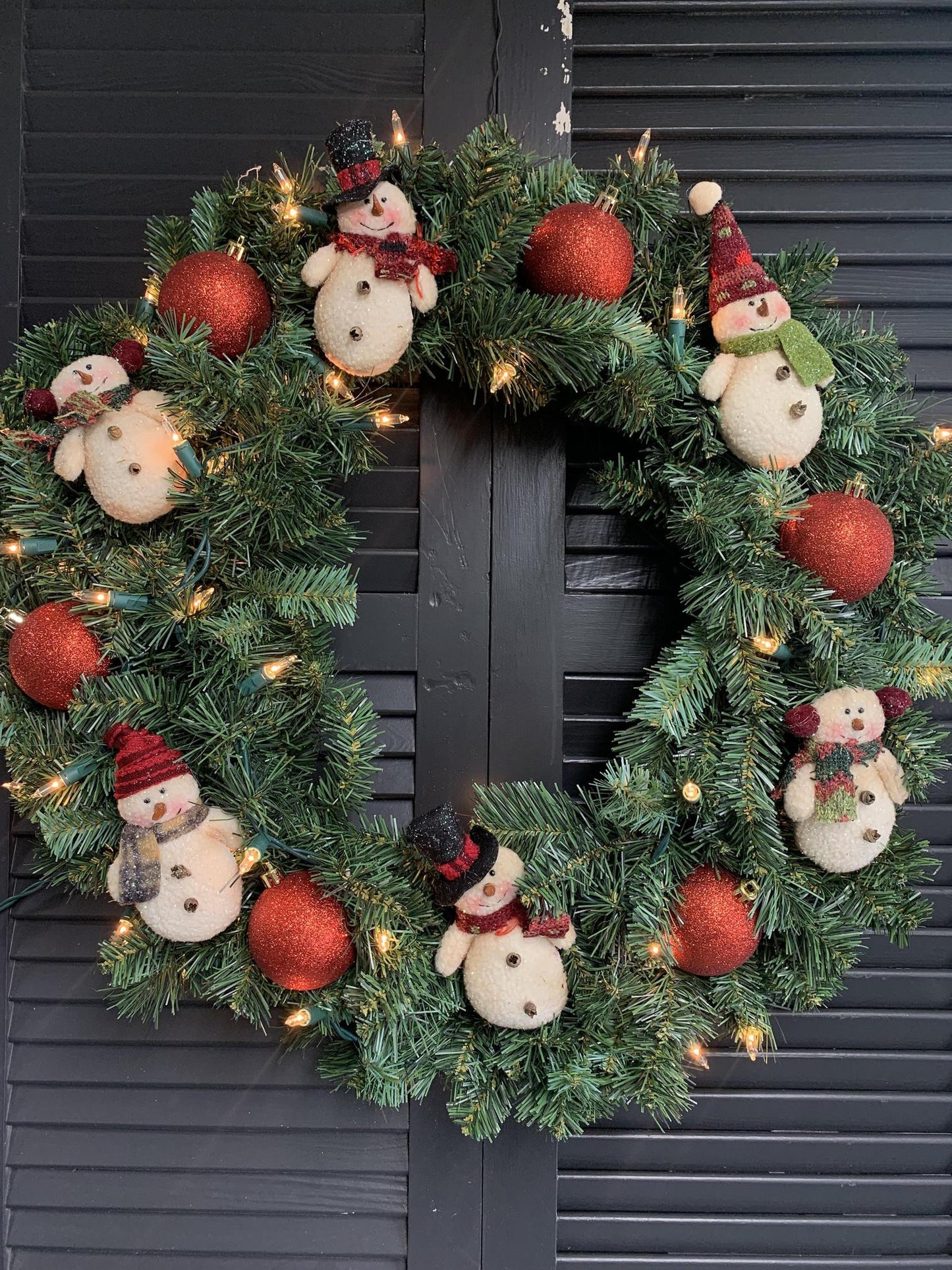Snowman Friends Wreath