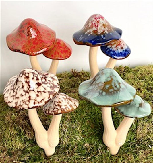 Ceramic Double Mushroom
