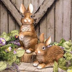Brown Resin Bunny