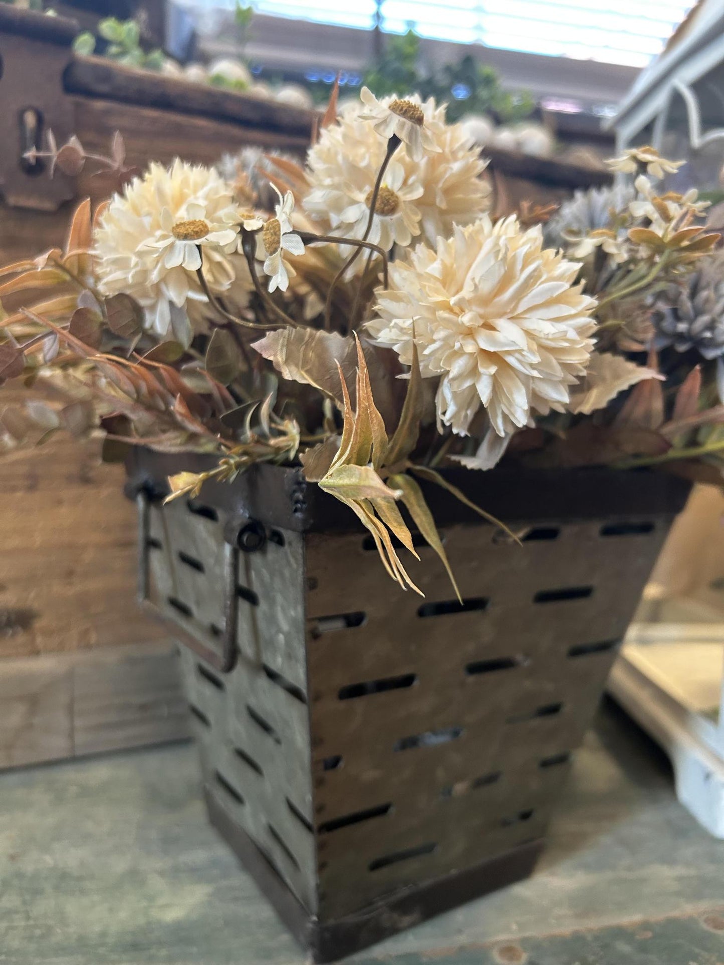 Small Square Olive Bucket