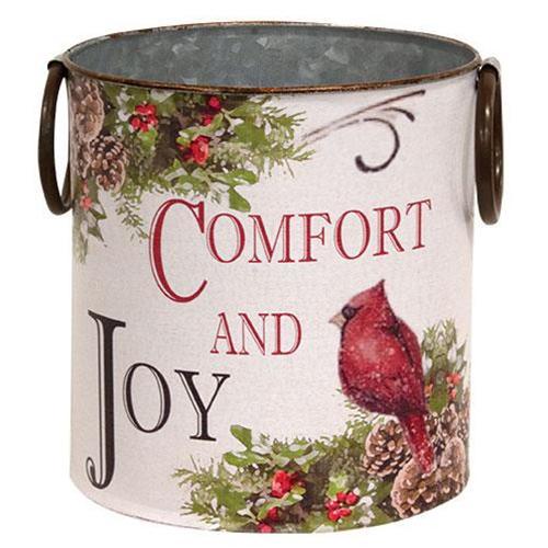 Comfort And Joy Cardinal Bucket