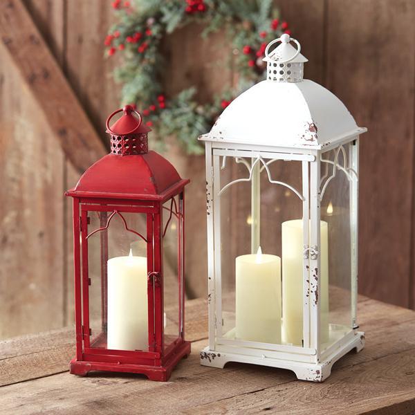 White Metal Lantern