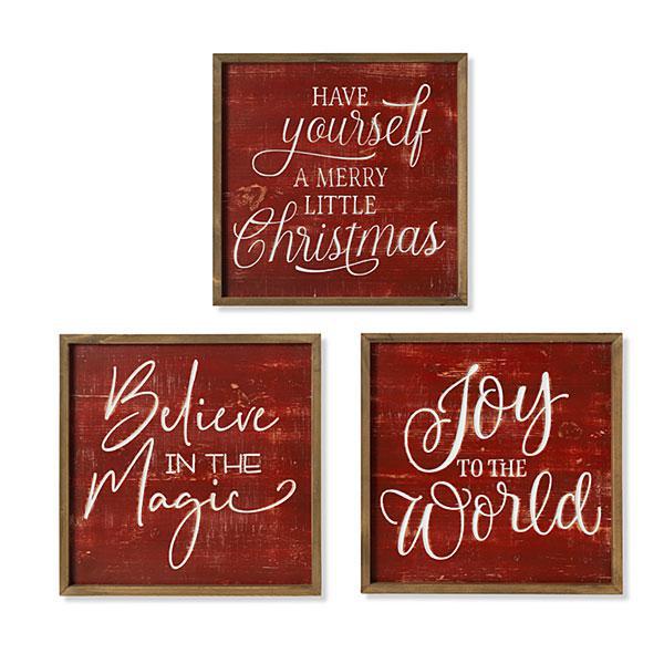 Engraved Christmas Sign