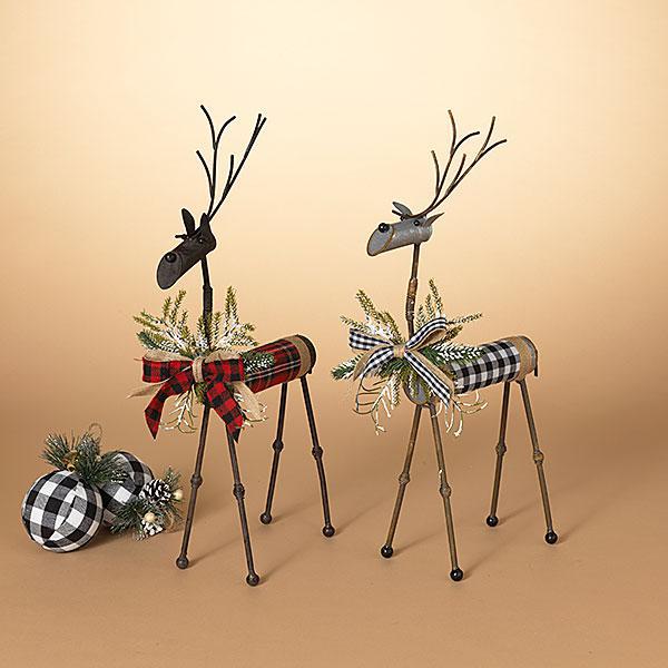 Metal Holiday Deer