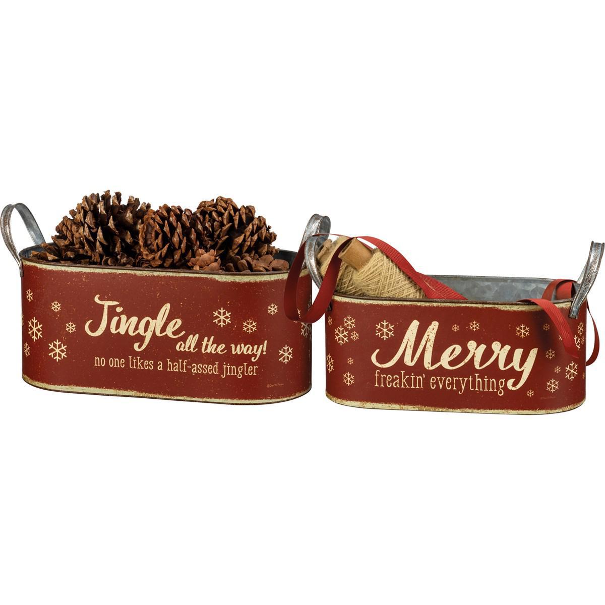 Small Christmas Tin