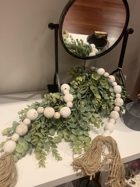 White Bead Garland