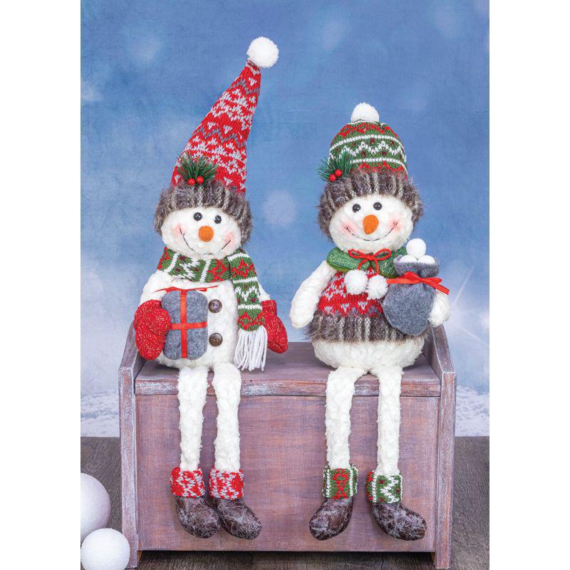 Snowball Snowman With Dangle Legs