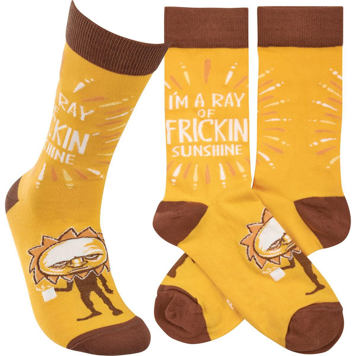 I'm A Ray Of Frickin' Sunshine Socks
