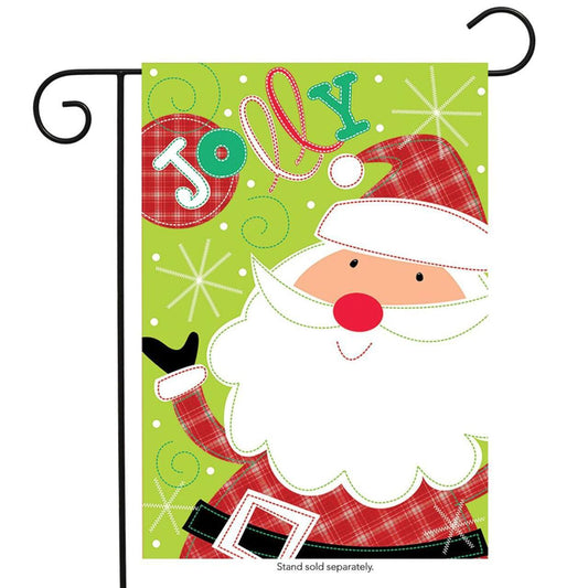 Jolly Santa Garden Flag