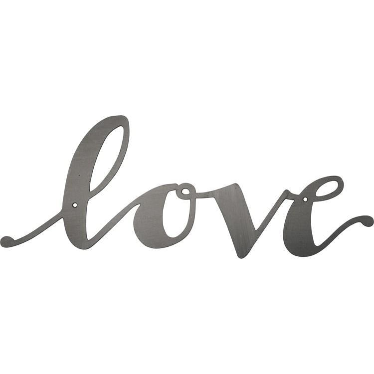 Metal Word Love Sign