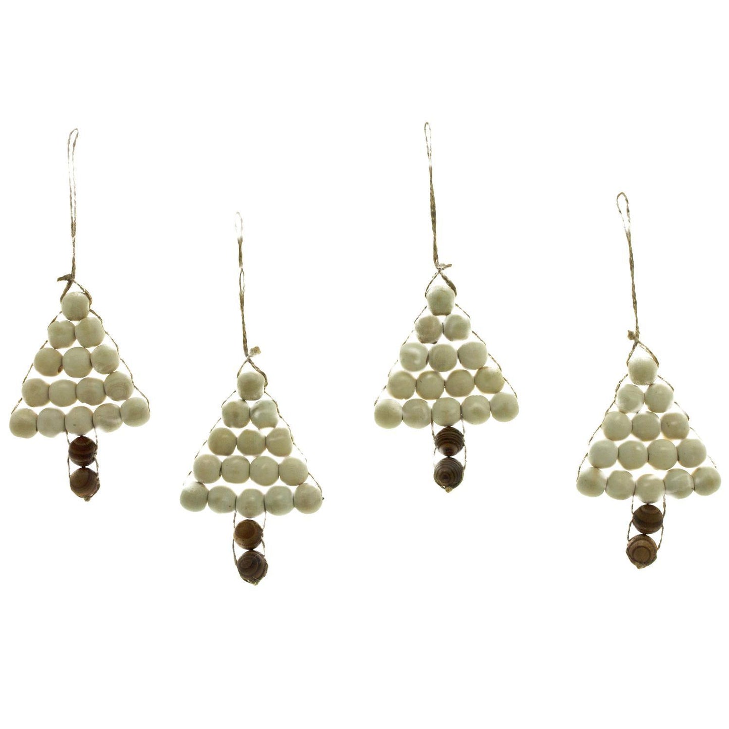 White Tree Bead Ornament