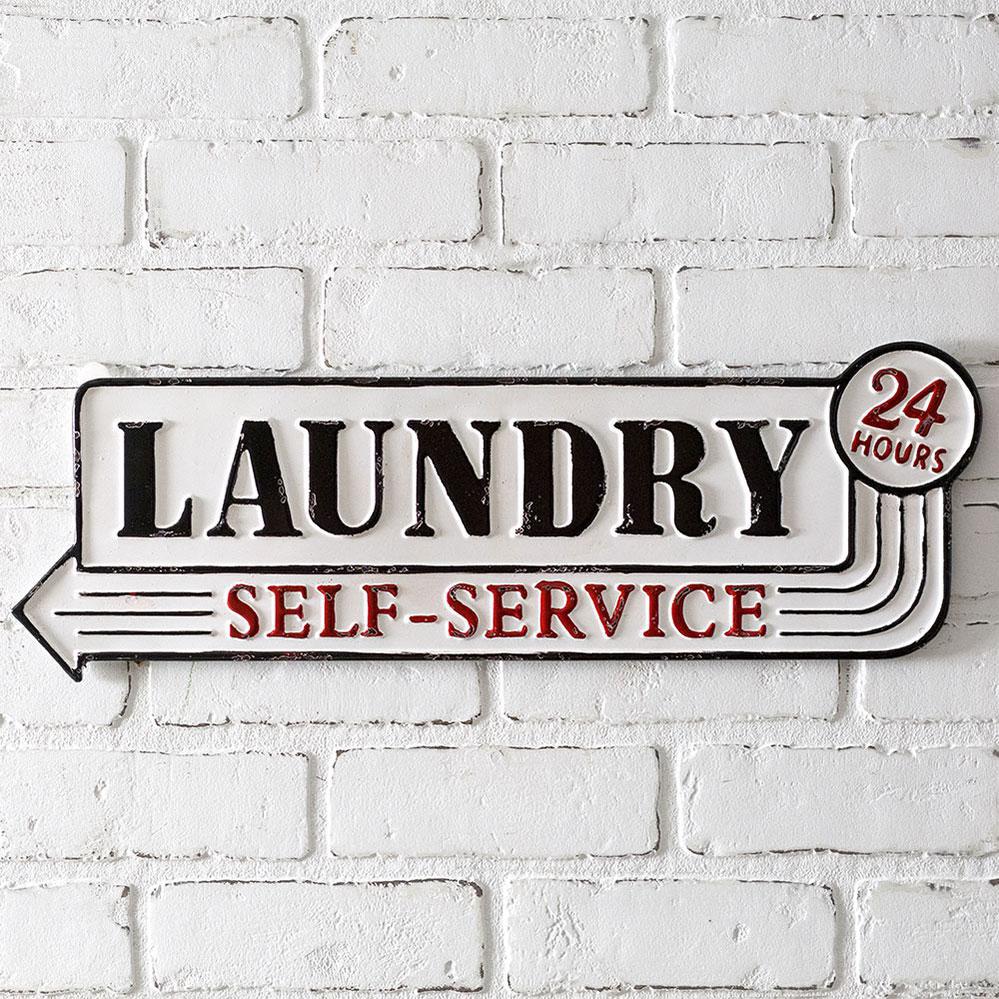Metal Laundry Sign