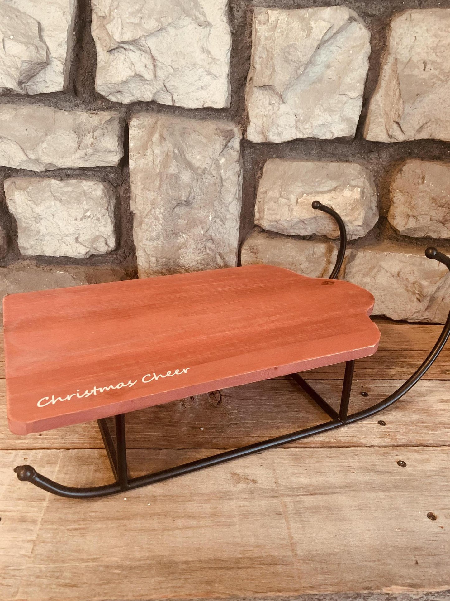 Large Tabletop Christmas Sled