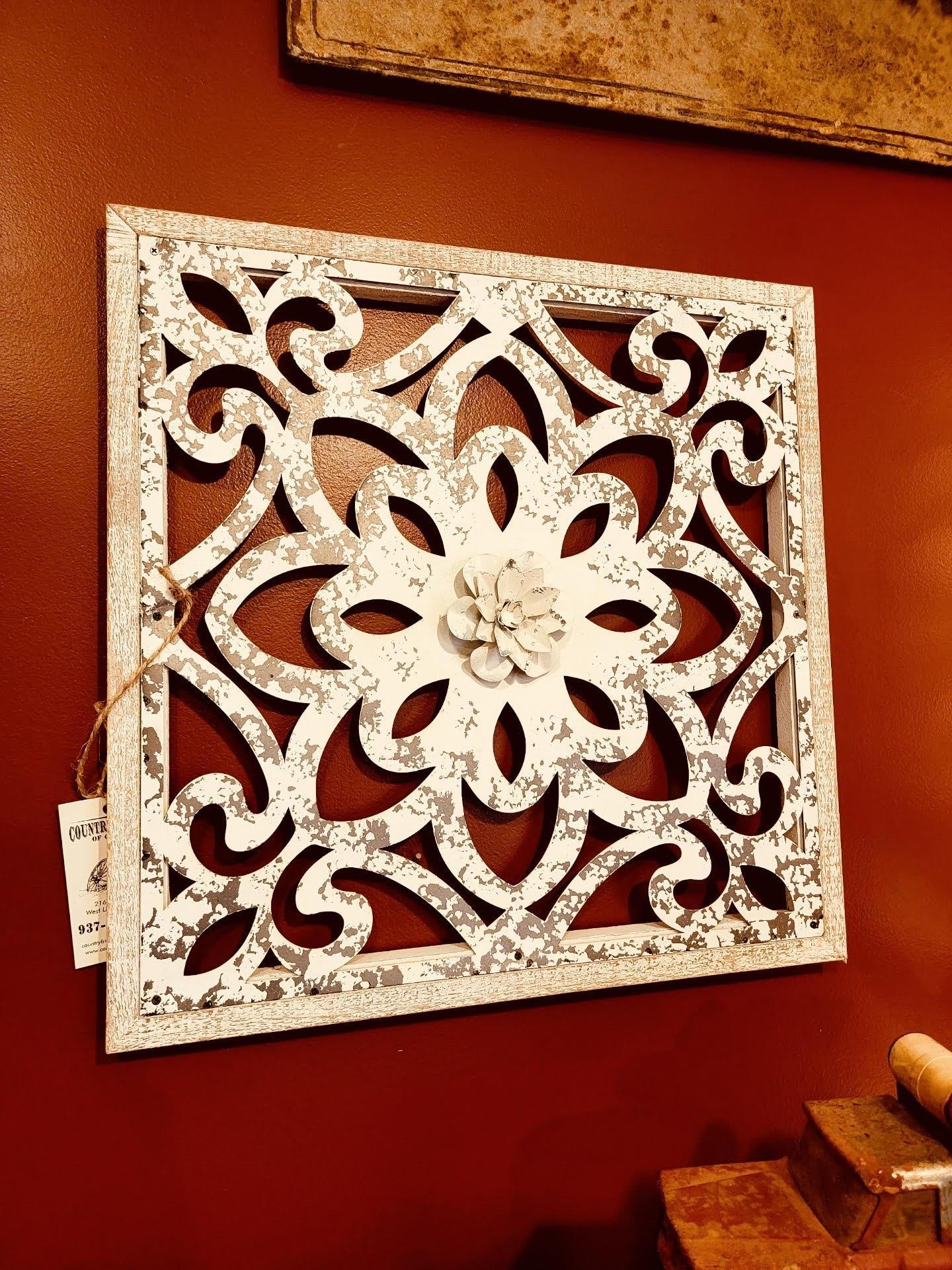 Square Fleur De Lis Boho Frame