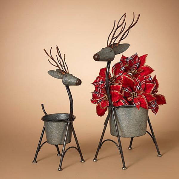 Small Metal Deer Container