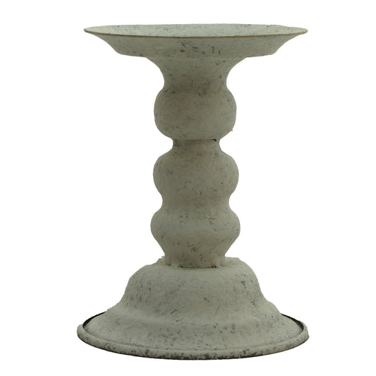 White Metal Candle Riser