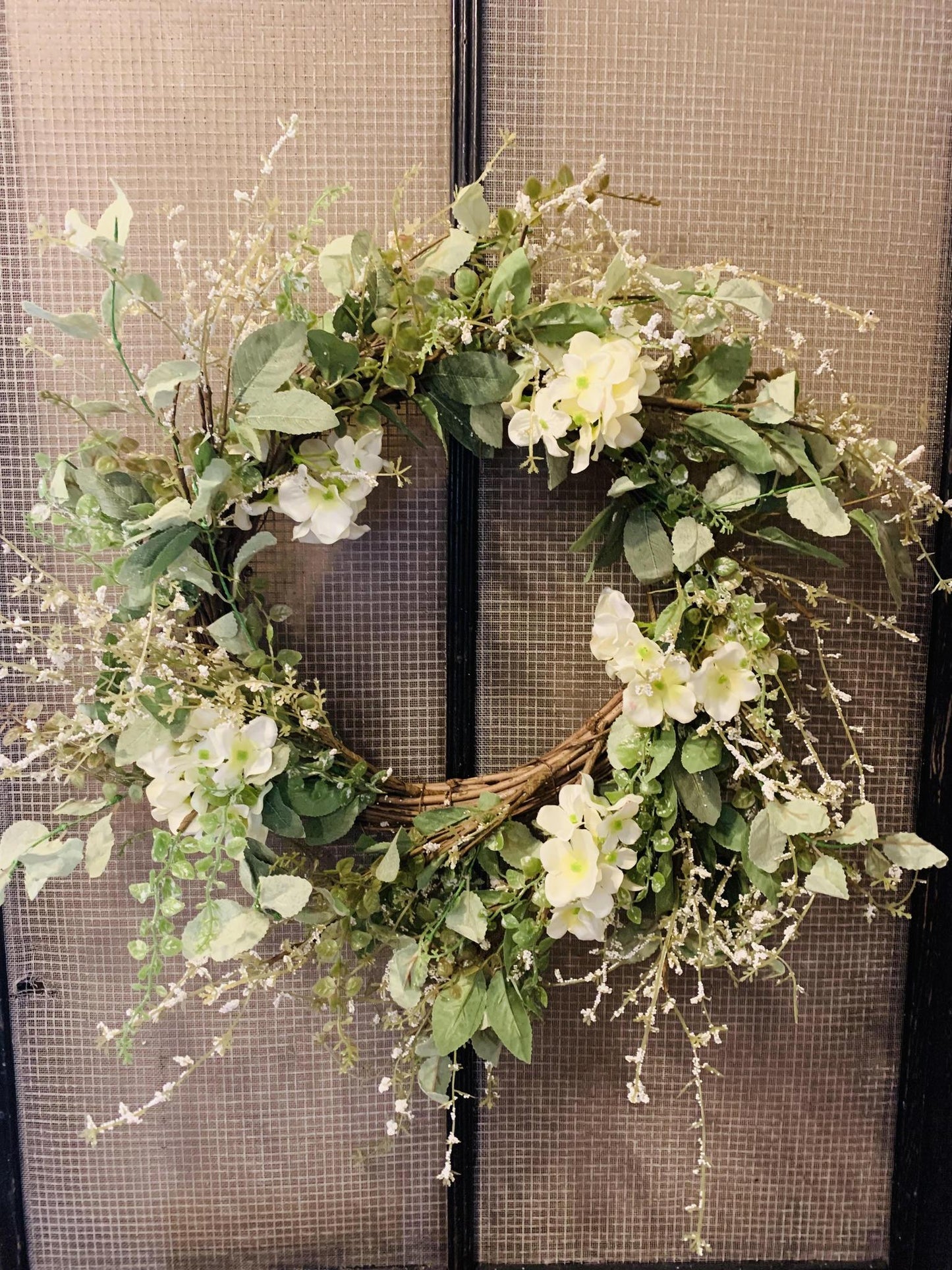 Garden Hydrangea Wreath