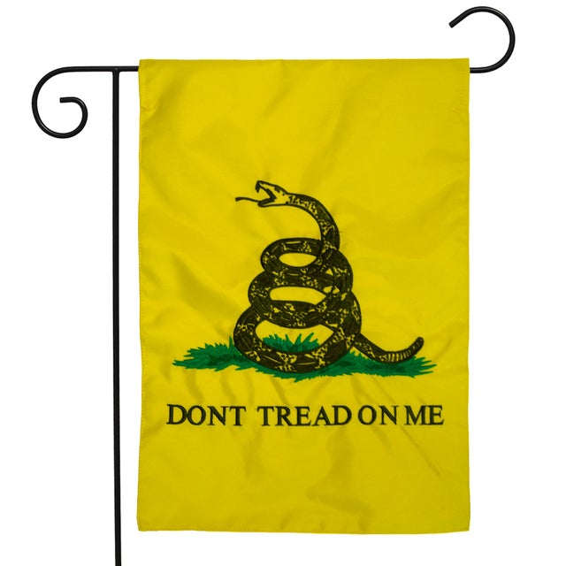 Garden Flag - Don't Tread on Me Embroidered