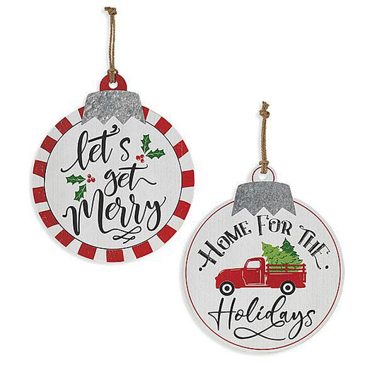 Wood Holiday Ornament