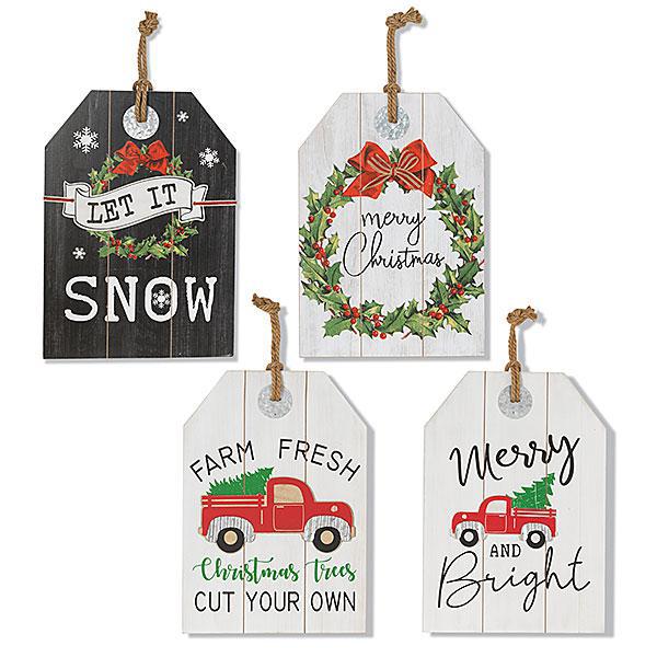 Wood Holiday Wall Hanging