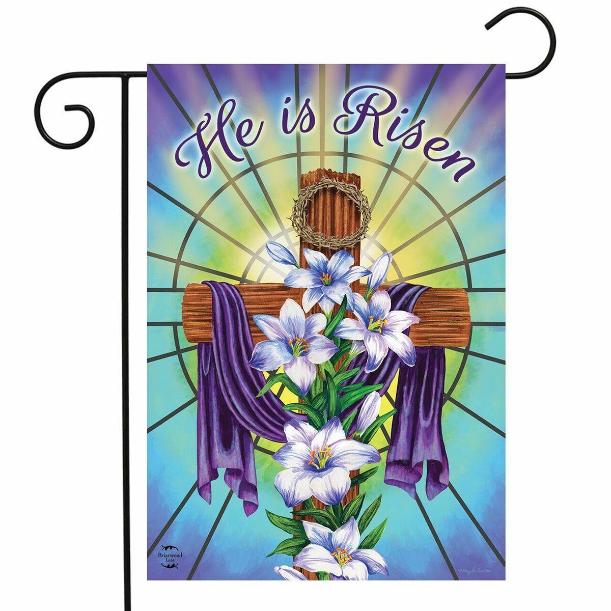 Garden Flag - Easter Cross