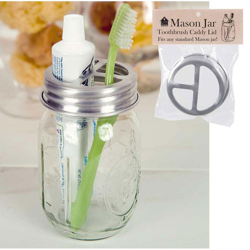 Mason Jar Toothbrush Holder