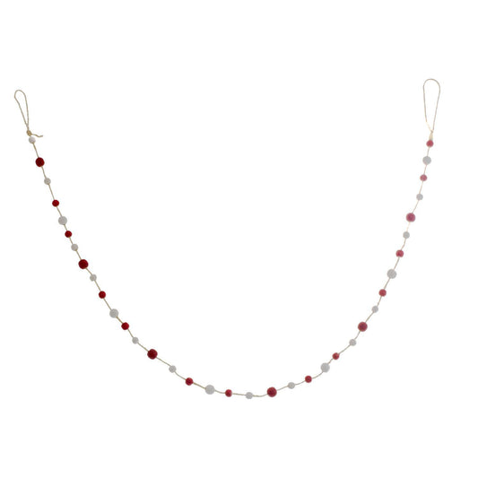 Red & White Bead Garland
