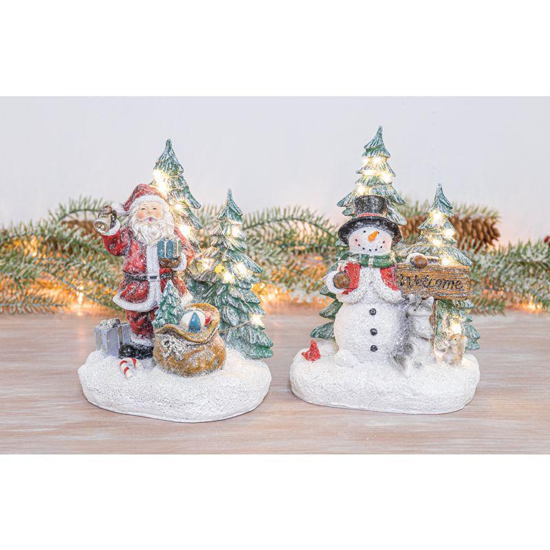 Light Up Santa Or Snowman