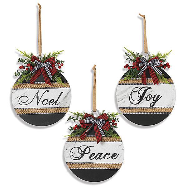 Holiday Wood Ornament