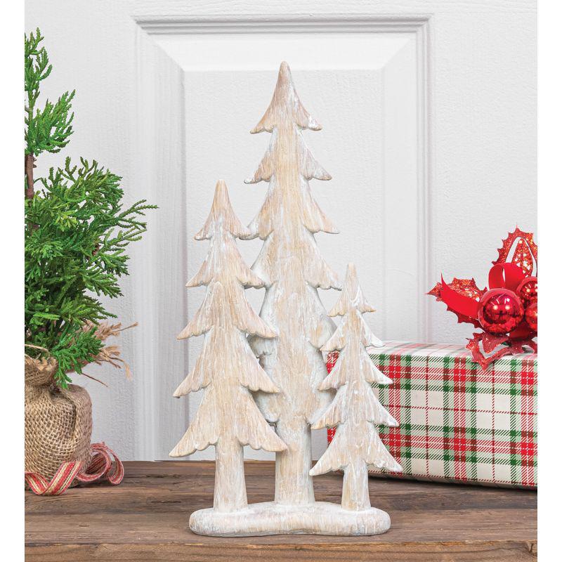 White Forest Trees