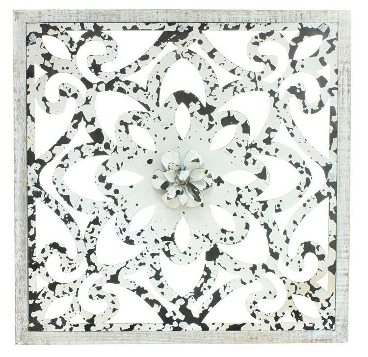 Square Fleur De Lis Boho Frame