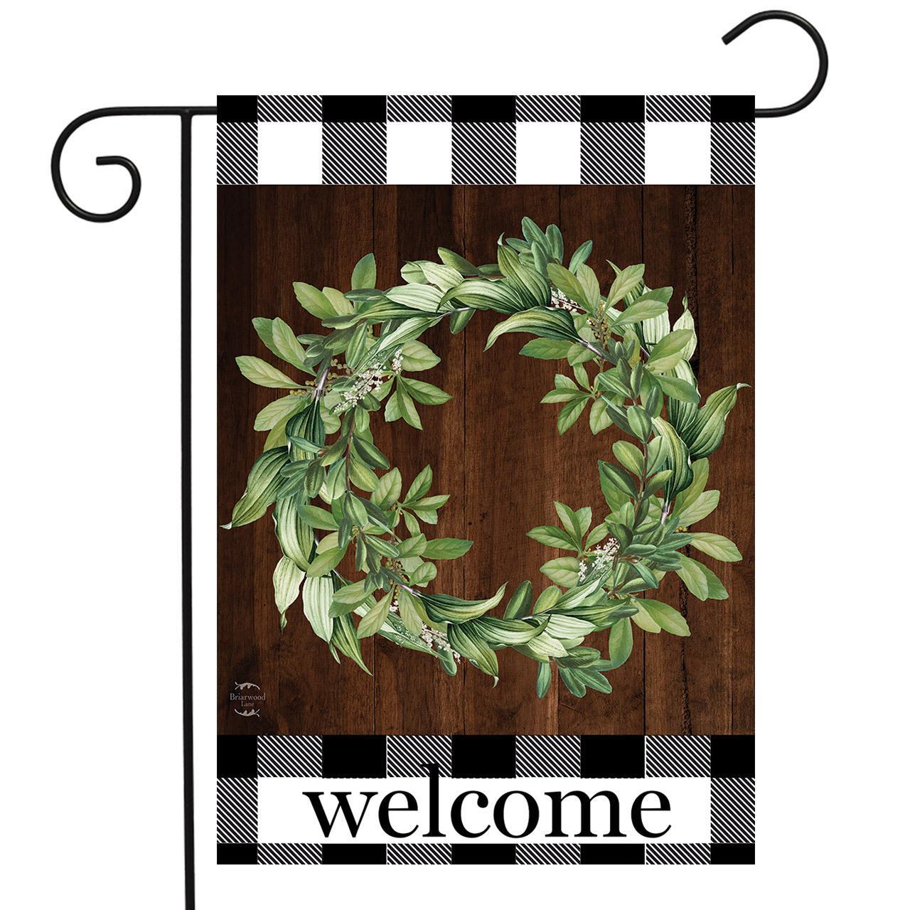 Garden Flag - Farmhouse Wreath